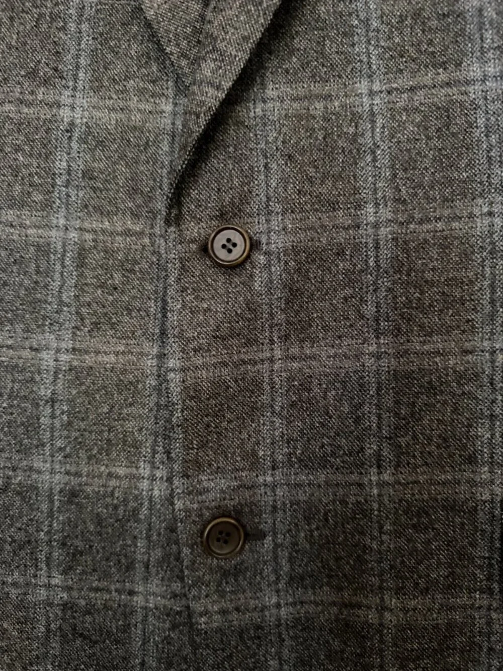 Canali Italy Sport Coat US 40L EU 50 L Pure New Wool Brown Plaid Jacket Flawless